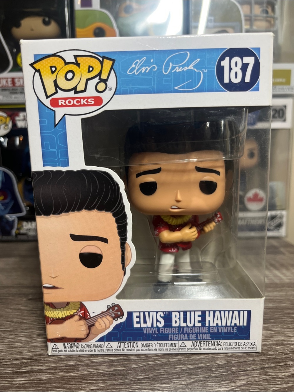 Funko Pop! Rocks Elvis Blue Hawaii Vinyl Figure - Blue, White, Red